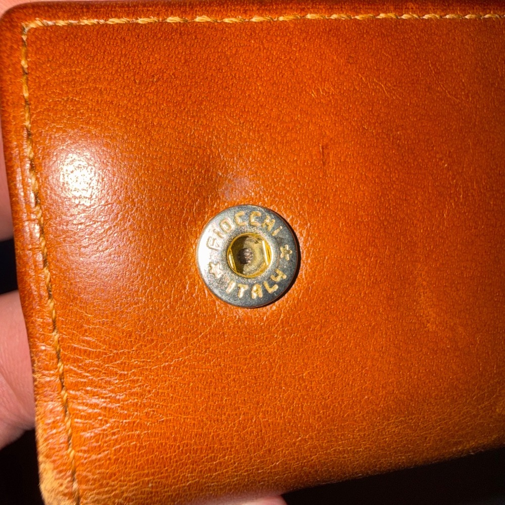 Vintage Christian Dior Brown Leather Key Holder Case Wallet CD Crest Logo Snaps - Picture 6 of 9